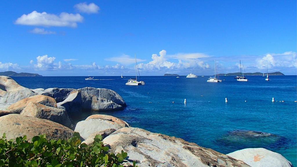 The Baths in the BVIs, the most popular crewed yacht charter destination