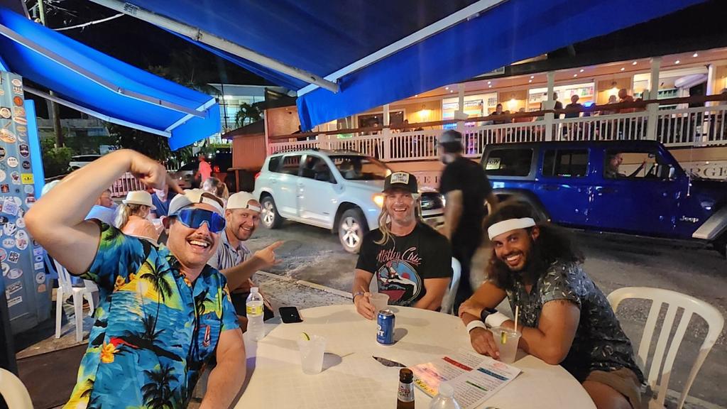 80s night in Cruz Bay, St. John